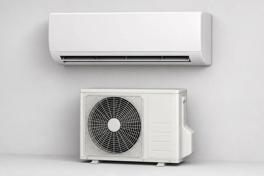 Aire acondicionado: instalación, mantenimiento y reparación para un verano sin sorpresas 1 Unidad de Aire Acondicionado de compresor exterior y Split