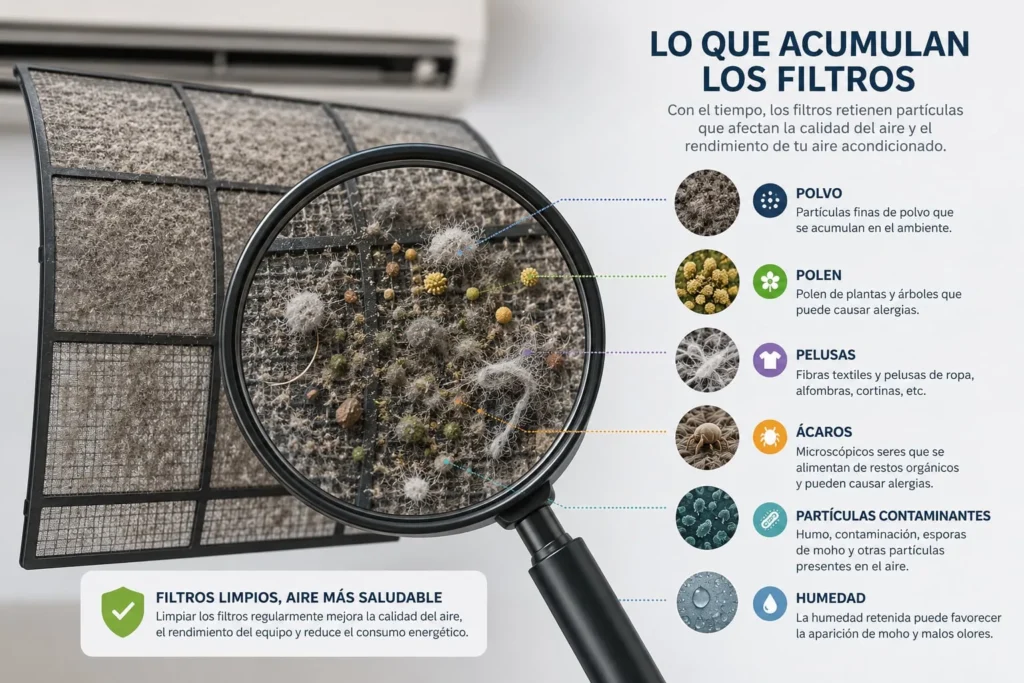Cómo limpiar y poner a punto el aire acondicionado antes del verano: guía práctica para casa 1 filtro aire acondicionado Cómo limpiar y poner a punto el aire acondicionado antes del verano: guía práctica para casa